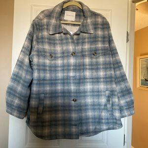 Brushed Plaid Shacket